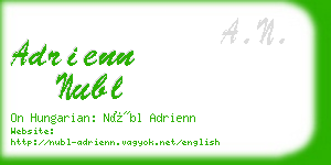 adrienn nubl business card